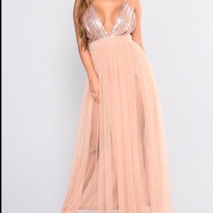 Rose gold dress